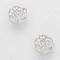 Silver Tone Smell the Roses Stud Earrings.JPG